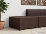 1-Seater Garden Sofa Rattan Look PP Brown 8011757