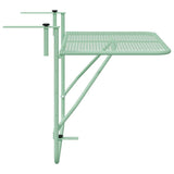 Hanging Balcony Table Folding Mint Green 60 x 39 x 65 cm Steel 42008080