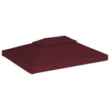 2-Tier Gazebo Top Cover 310 g/m 4x3 m Bordeaux 44761