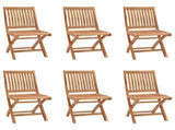 7 Piece Garden Dining Set Solid Teak Wood 3059552