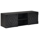 TV Cabinet with Shelf with Storage Black 105 x 30 x 35 cm 42020086