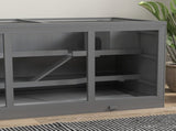 Wooden Hamster Cage, Small Animals Hutch with Tray, Openable Top, Exercise Play House Pen, 115L x T3398P425406