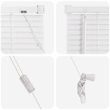 Venetian Blind White 213 x 140 cm 25 mm PVC 42003729