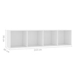 ZNTS Book Cabinet/TV Cabinet White 143x30x36 cm 800261