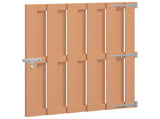Garden Gate 100 x 112 cm WPC and Aluminium Brown 42039050