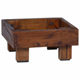 Plant Stand 3 pcs Brown 35 x 35 x 12 cm Mahogany Wood 42012382