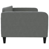 Day Bed without Mattress Dark Grey 90x190 cm Single Fabric 354047