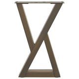 Coffee Table Legs 2 pcs Natural Steel 38x cm Steel 4012703