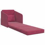 Sofa Bed Wine Red 65 x 80 x 83 cm Velvet 4106651