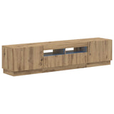 5 Piece LED TV Cabinet Artisan Oak Engineered Wood 3416852