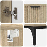 Bathroom Furniture Set Sonoma Oak Engineered wood, Metal 3393115