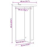 Plant Stand 2 pcs Old Wood 40 x 60 cm Engineered Wood 899715