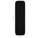 Anti Slip Stair Mats 15 pcs 75x20 cm Black Rectangular 340393