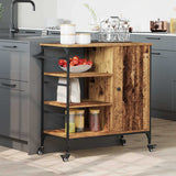 Kitchen Trolley Old Wood 87.5 x 39 x 84.5 cm Engineered Wood 871663