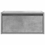Wall-mounted Bedside Cabinets with LED Lights 2 pcs Concrete Grey 860218