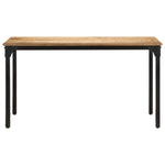 ZNTS Dining Table 140x70x76 cm Rough Mango Wood 321973