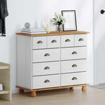 Chest of Drawer ASKIM White 91 x 40 x 79 cm Solid Pine wood 4105423