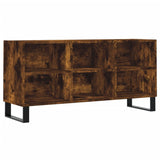 TV Cabinet Smoked Oak 103.5x30x50 cm Engineered Wood 827001