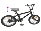 BMX Bike 16 Inches for 5-8 Years Old Black 42009714