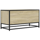 TV Cabinet Sonoma Oak 80x34.5x40 cm Engineered Wood and Metal 848810