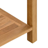 Console Table Brown 110 x 40 x 75 cm Solid Teak Wood 42002312
