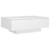 804175 Coffee Table White 90x60x31 cm Engineered Wood