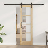 Sliding Door ORKDAL Natural and Black 61 x 198.5 cm 3331845