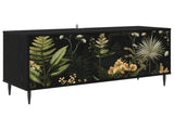 TV Cabinet RHENEN 102 x 33 x 51 cm Black Oak Engineered Wood 8007089