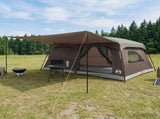 Family Tent Brown Grey 500 x 400 x 230 cm Polyester and Steel 42029003