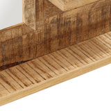 Mirror with Shelves 80x8x55 cm Glass and Solid Wood Mango 358578