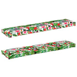 Pallet Cushion Set Floral 2 pcs Tropical Jungle 180 x 40 x 8 cm 42001727