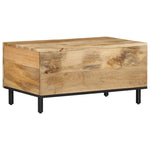 ZNTS Coffee Table 80x50x40 cm Solid Wood Mango 356895