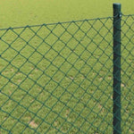 Chain Link Fence Green 10 x 1 m Steel 42004773