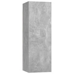 ZNTS TV Cabinet Concrete Grey 30.5x30x90 cm Engineered Wood 803352