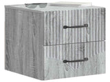 Wall-Mounted Bedside Cabinet 2 pcs Grey Sonoma Engineered Wood 898988