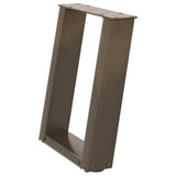 Coffee Table Legs U-Shaped 2 pcs Natural Steel 28x cm Steel 4012759