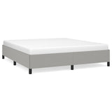 Bed Frame without Mattress Light Grey Super King Fabric 349860
