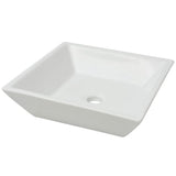 Basin Square Ceramic White 41.5x41.5x12 cm 142344