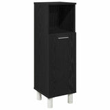 Bathroom Furniture Set with Shelf 3 pcs Black 30 x 30 x 99.5 cm 3333048