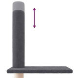 Floor to Ceiling Cat Tree Dark Grey 250.5-276.5 cm 171722