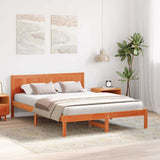 Bed Frame Brown 150 x 200 cm Solid Pine wood 872187
