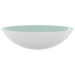 ZNTS Basin Glass 50x37x14 cm White 345255