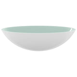 ZNTS Basin Glass 50x37x14 cm White 345255