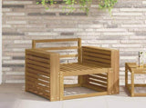 Armrests Module 2 pcs White 58.5 x 10 x 61 cm Solid Acacia Wood 901526