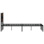 Bed Frame without Mattress with Headboard Brown Oak 120x190 cm Small Double 4017148