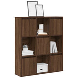 Bookcase Brown Oak 89x24x101.5 cm Engineered Wood 860406
