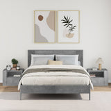 Wall-mounted Bedside Cabinets 2 pcs Concrete Grey 45x30x35 cm 848318