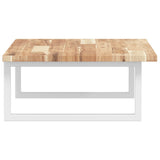 Basin Shelf Wall Mounted Steel and Solid Wood Acacia 3302780