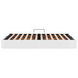 Storage Bed with Mattress Pure White 140 x 190 cm Faux leather 3369946