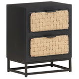 Bedside Cabinet 40x30x50 cm Solid Mango Wood 323494
